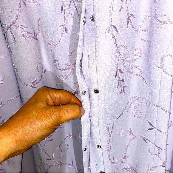 Ben Marc Lavender Beaded Jacket Size 20 Churchwear - Picture 10 of 10